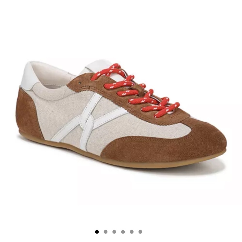 Veronica Beard Brown and White Sneakers